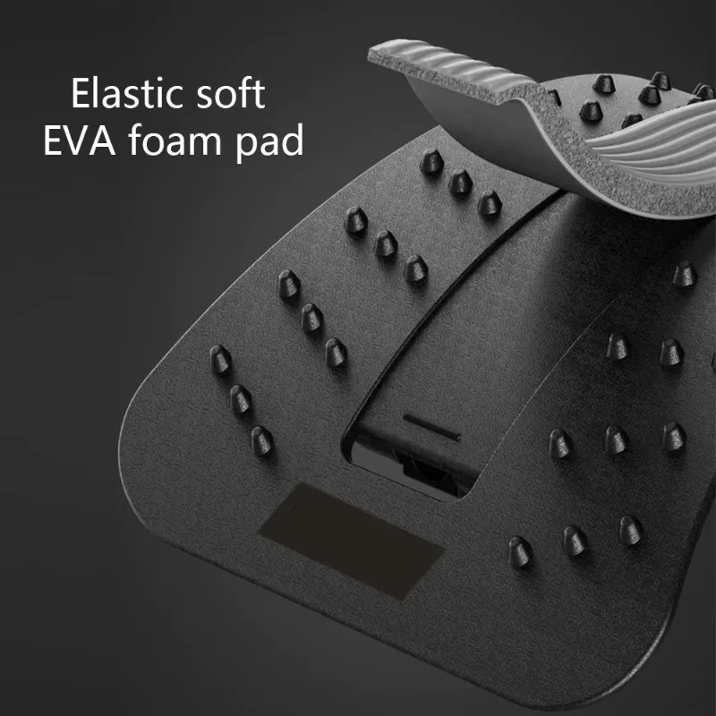 Lumbar Cervical Spine Support Massager Back Stretcher MultiLevel Adjustable Waist And Neck Fitness 4