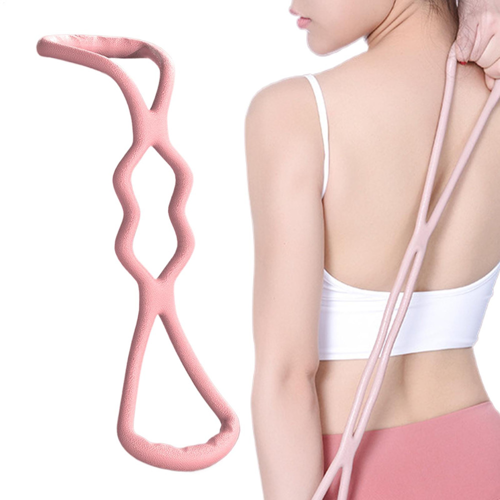 Back Shaping Elastic Band Resistance Bands 8Shaped Stretcher Open Shoulder Stretching Band For Fitn 1