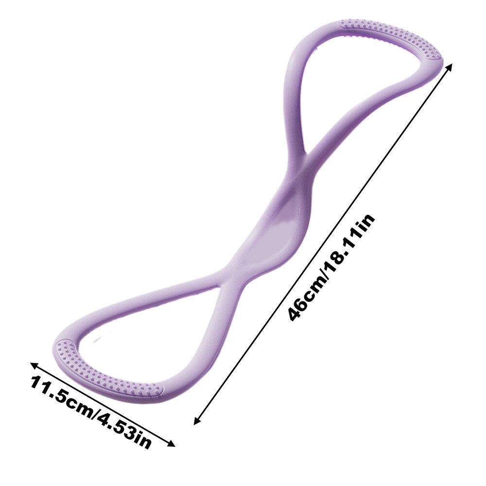 Back Shaping Elastic Band Resistance Bands 8Shaped Stretcher Open Shoulder Stretching Band For Fitn 8