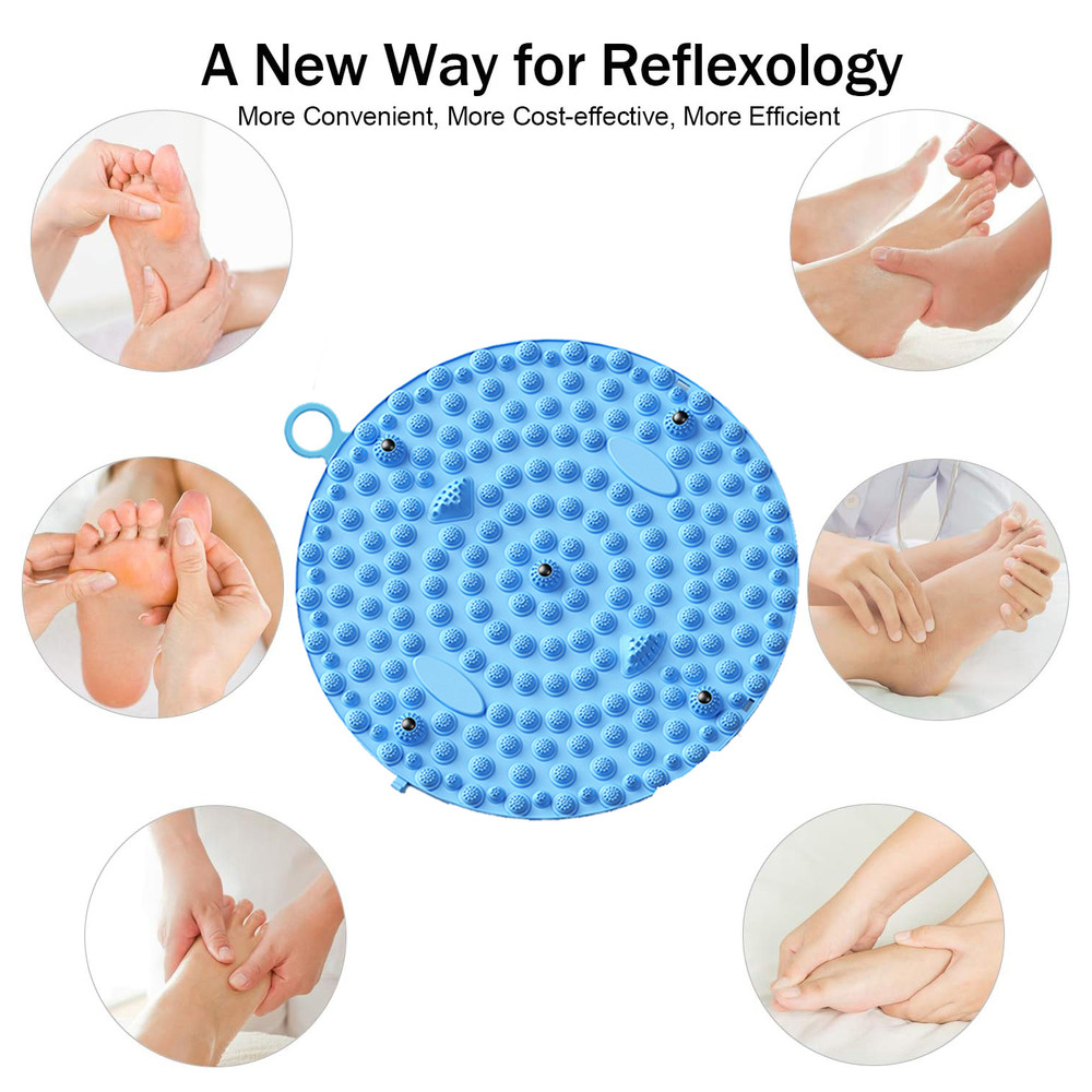 Finger Pressure Plates, Slow Running Foot Mat, Foot Massage Pad for Relaxation, Silicone Toe Cushion
