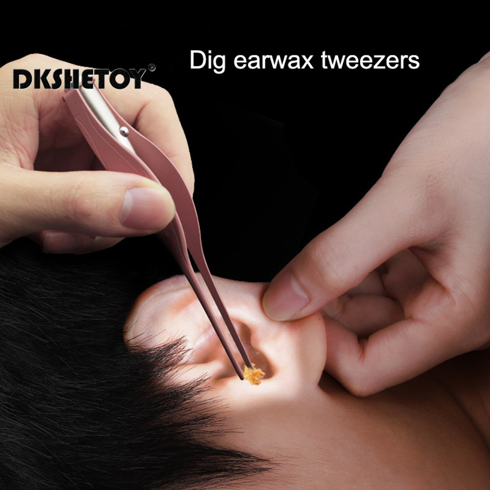 Safe Ear wax remover with light Kids, LED Light Ear Wax Removal Ear Care, Wax Spoon Digger Flashlight Earpick