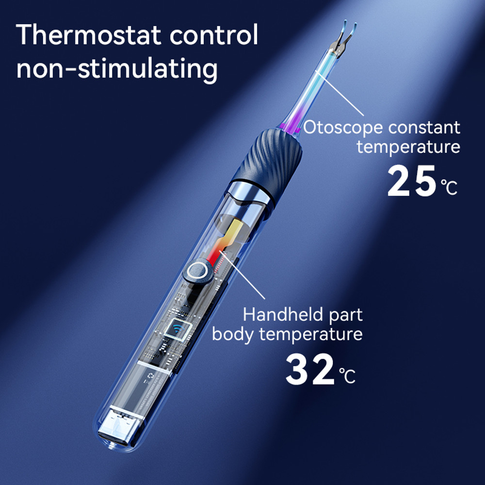 Premium Visual Ear Cleaner with Camera, Safe Ear Wax Removal Tool with Ear Pick & Tweezers