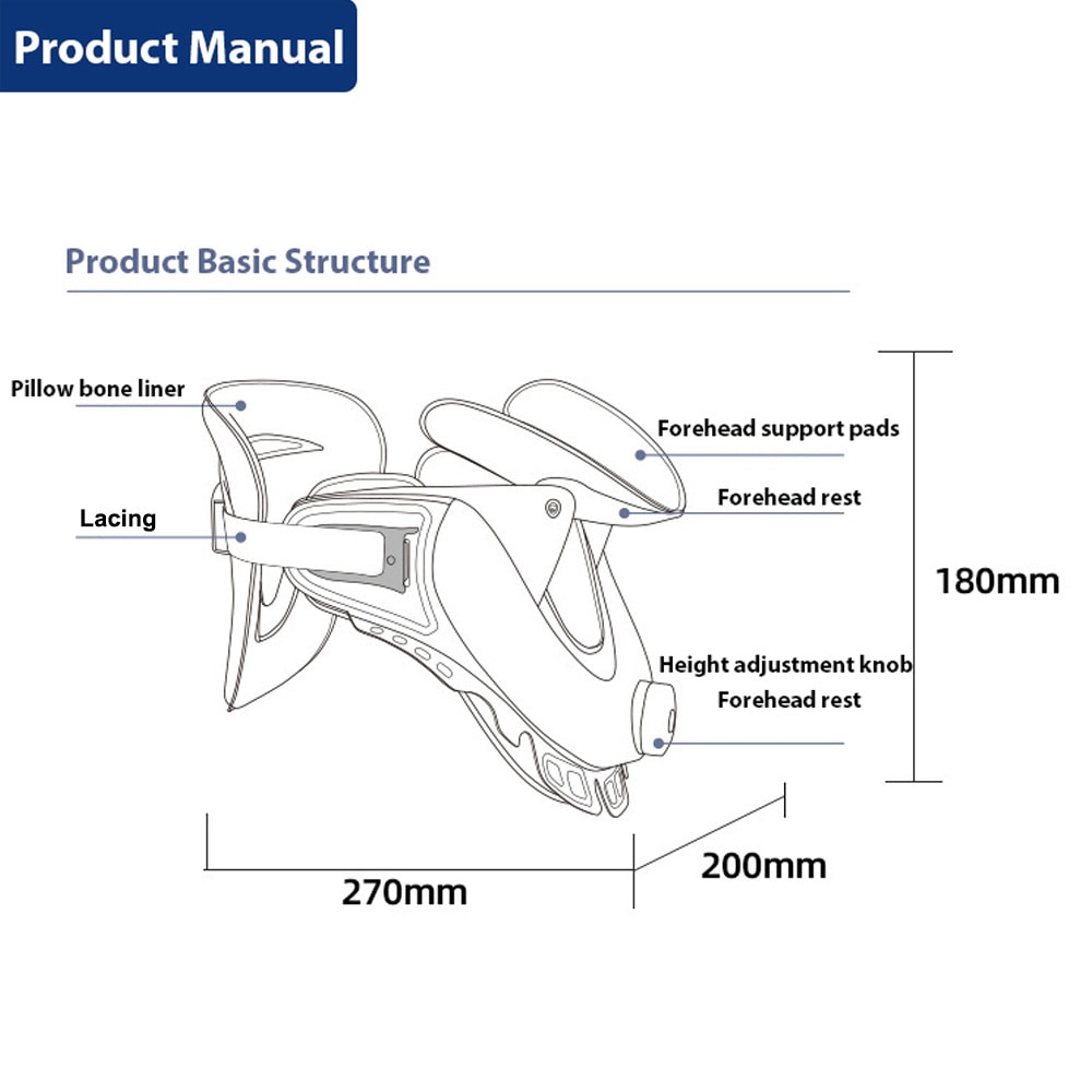 Cervical Neck Traction Device, Air Sac Adjustable Neck Stretcher Collar for Home, Spine Alignment