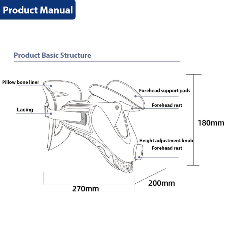 Cervical Neck Traction Device, Air Sac Adjustable Neck Stretcher Collar for Home, Spine Alignment