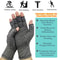 Compression Gloves Grey Half Finger Design Relieve Arthritis Pain Instantly With AntiSlip Pressure 1