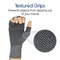Compression Gloves Grey Half Finger Design Relieve Arthritis Pain Instantly With AntiSlip Pressure 2