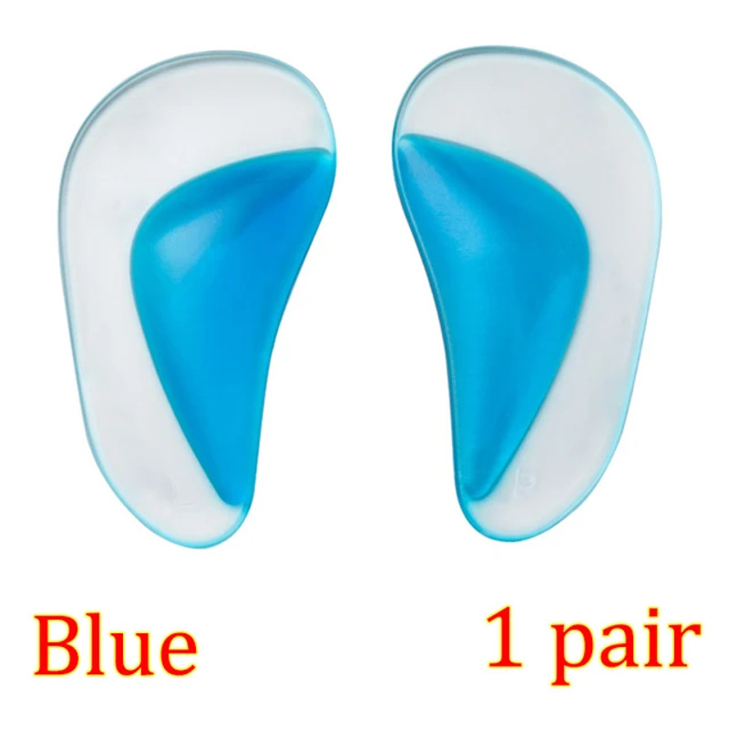 Flat Foot Corrector Insole, Silicone Gel Arch Support, Professional Orthotic Shoe Cushion for Foot Alignment