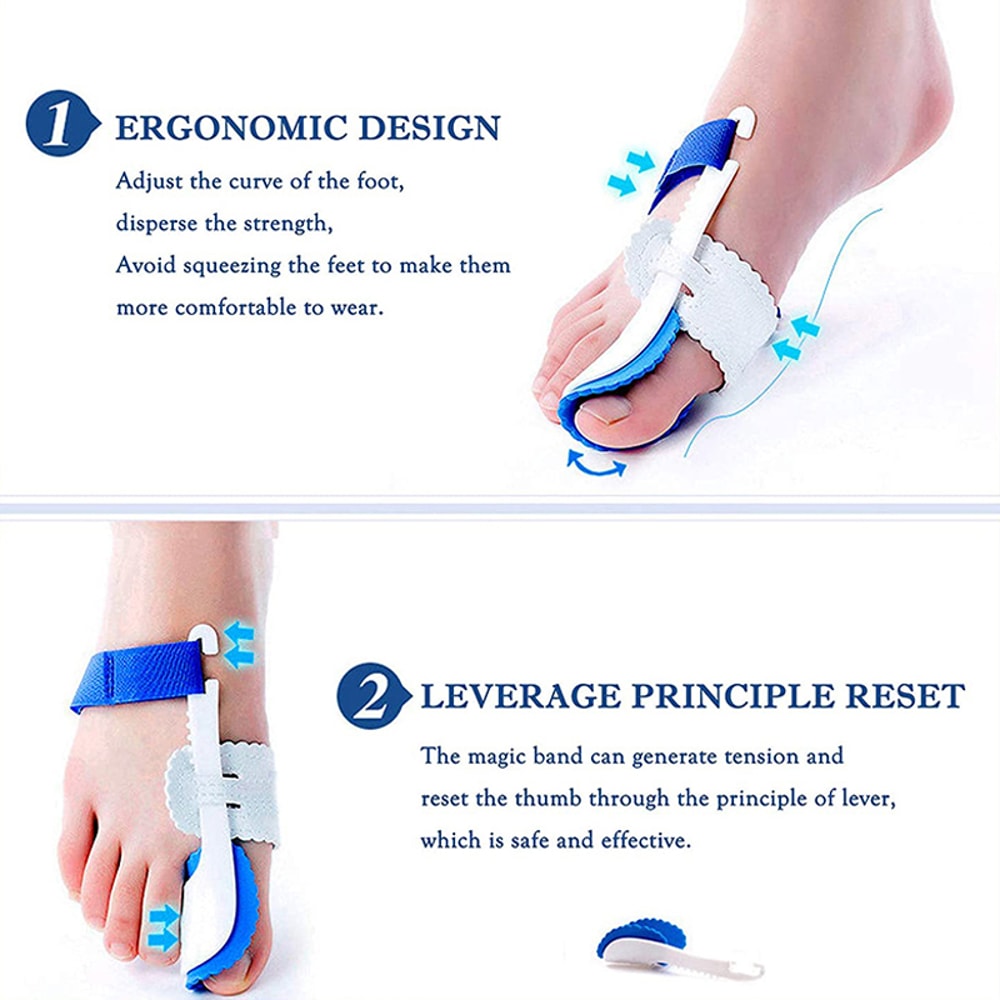 Orthopedic Braces Toe Correction Bunion Device Hallux Valgus Night Foot Care Corrector Thumb Daily 4