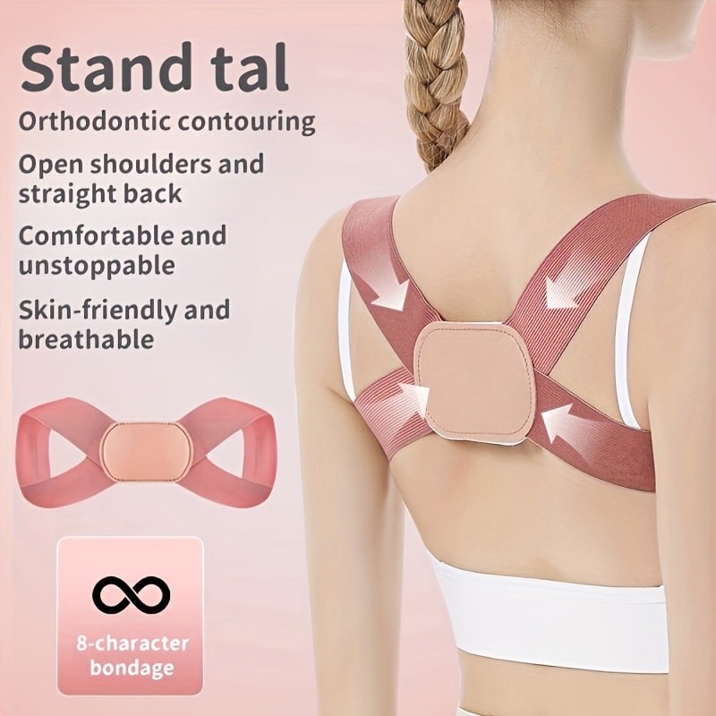 Fashionable and comfortable back support accessory, ladies breathable invisible posture corrector