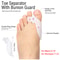 Toe Separator Hallux Valgus Buffer, Silicone Toe Corrector, Improve Foot Health and Comfort Instantly
