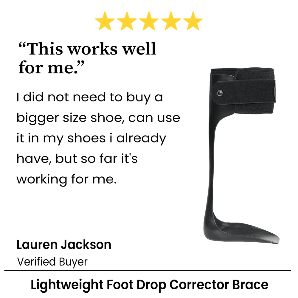 Lightweight Foot Drop Corrector Brace AFO Drop Foot Brace Orthosis Medical Ankle Foot Support Stabi 4