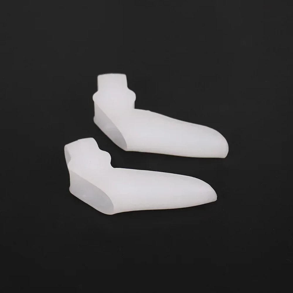 Silicone Gel Two Hole Toe Separator Thumb Valgus Protector Hallux Valgus Guard Bunion Adjuster For 5