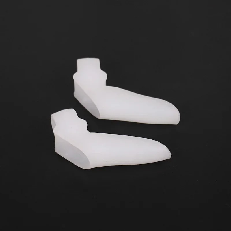 Silicone Gel Two Hole Toe Separator Thumb Valgus Protector Hallux Valgus Guard Bunion Adjuster For 5