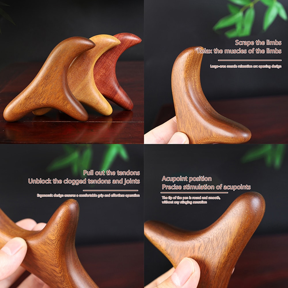 Sandalwood Trigger Point Massage Professional Gua Sha Tools For Neck Foot Back Leg Hand Face Home G 3