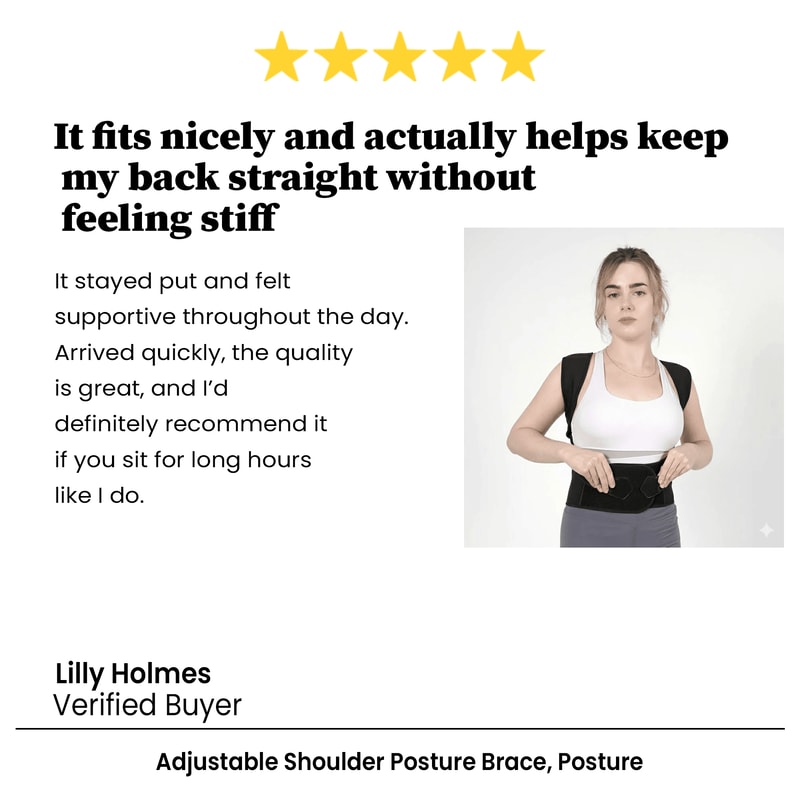 Adjustable Shoulder Posture Brace Posture Corrector For Women And Men Back Straightener Posture 7