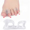 Two Hole Toe Separator Silicone Gel Straightener For Foot Care 0
