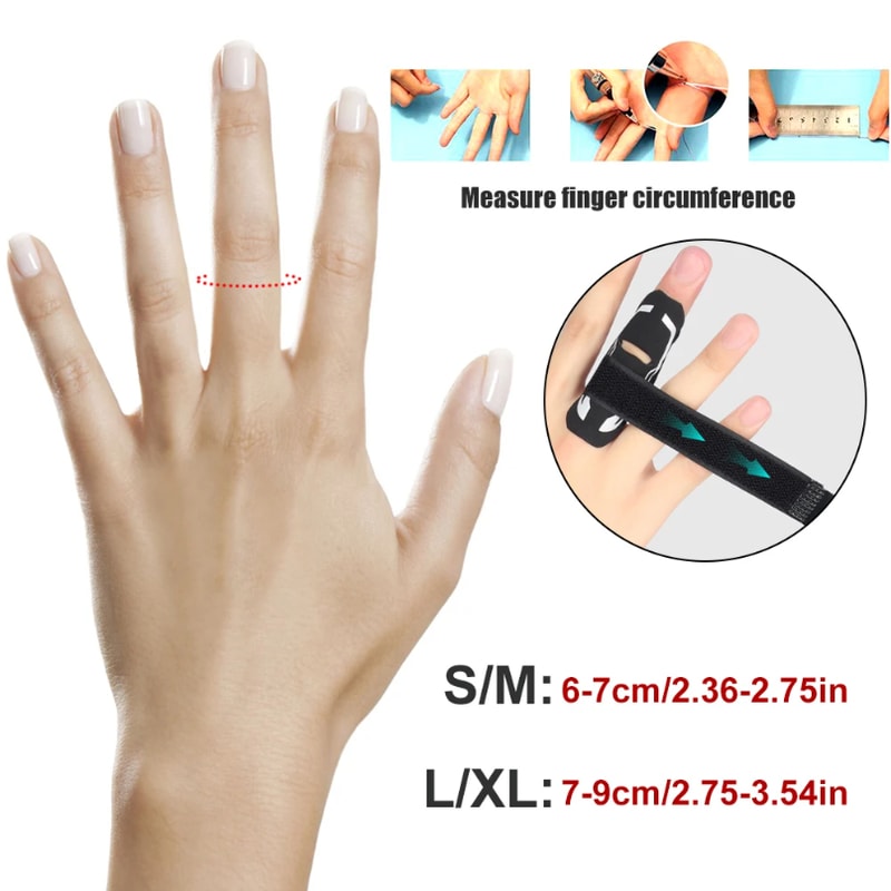 Sports Finger Splint Support, Adjustable Mallet Finger Wraps for Tennis, Baseball, Volleyball, Trigger Finger