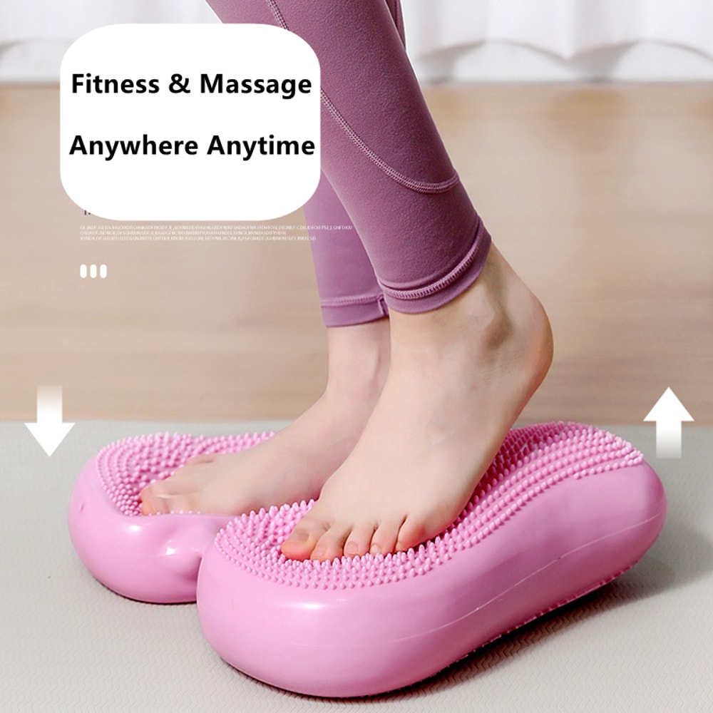 Balance Trainer Pedal Inflatable Stepper Core Exercise Equipment Office Fitness Home Gym Muscle Rel