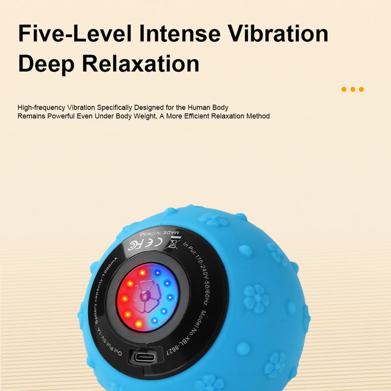 Sports Fitness Massage Ball Electric Vibration Foot Massage Facial Care Soothing Device Home Gym Yo 1