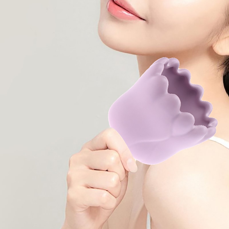 Purple Ceramic Gua Sha Massager High Quality Face Body Massage Tool Relief Guasha Board Skin Care 1