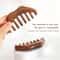 Sandalwood Acupuncture Point Massager Wooden Handle Meridian Massager Eye Nose Facial Massage Comb 1