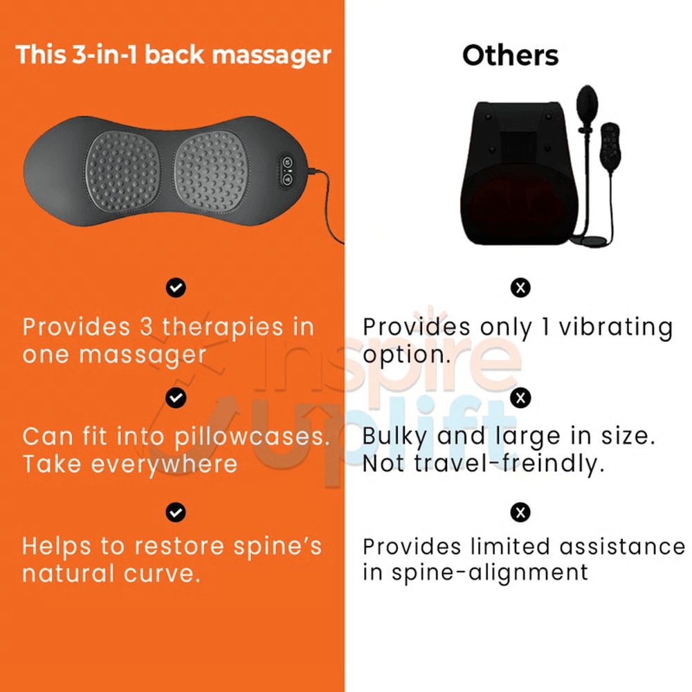 lower back traction therapy massager at home