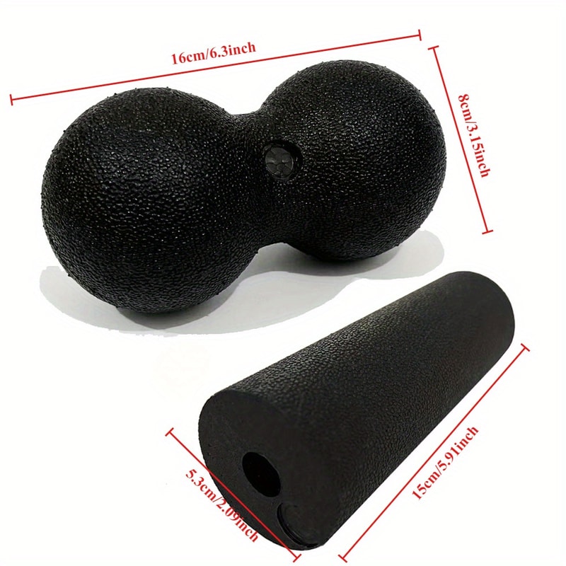 Yoga Foam Blocks, Peanut Balls Body Massage Fascia Balls, Ideal for Sports Fitness, Pain Relief Fitness