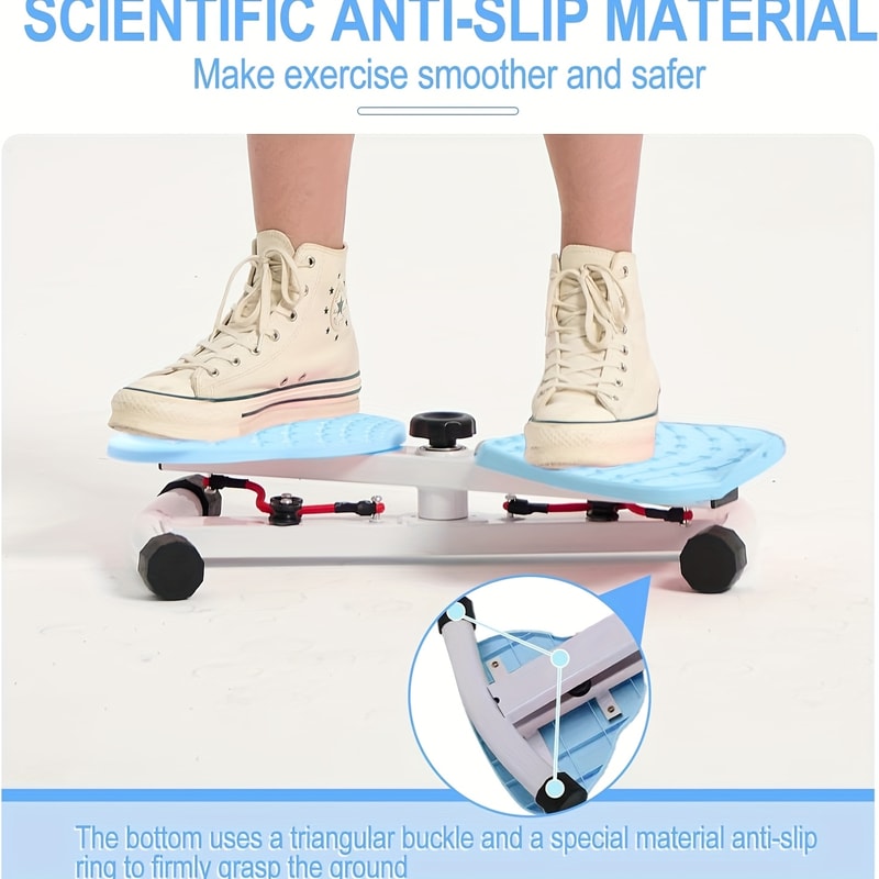 Waist Twister Machine with Ropes, Twist Waist Plate, 300 lbs Capacity Ab Twisting Fitness for Men & Women