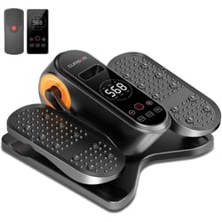 electric leg exerciser under desk elliptical machine for seniors, portable quiet seated pedal exerciser with remote