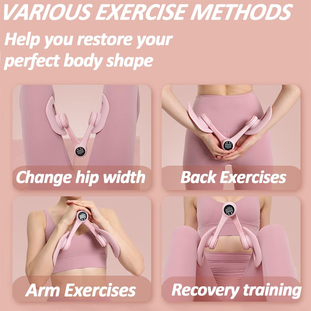 Pelvic Floor Repair Trainer for Women, LED Muscle Leg Clamps, Convenient Beauty Fitness Equipment