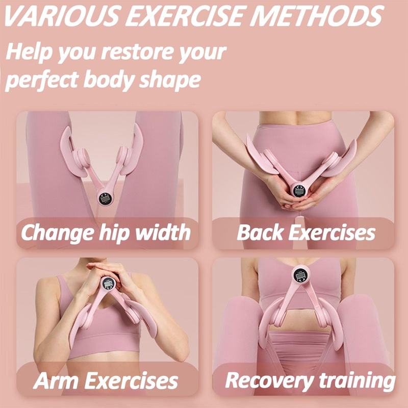 Pelvic Floor Repair Trainer for Women, LED Muscle Leg Clamps, Convenient Beauty Fitness Equipment