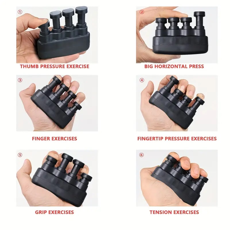 Practice Finger Trainer, Hand-held Strength Equipment for Piano Guitar Players, Home Fitness