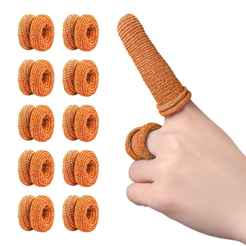 Multicolor Finger Cots, Disposable Cotton Protectors, Breathable Non-slip Finger Covers for Sports Safety Work