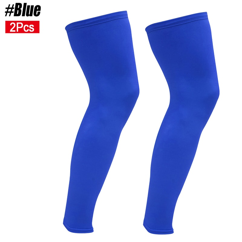 Sports Knee Sleeves UV Protection, Full Length Leg Compression Sleeves for Men and Women, Perfect for Running