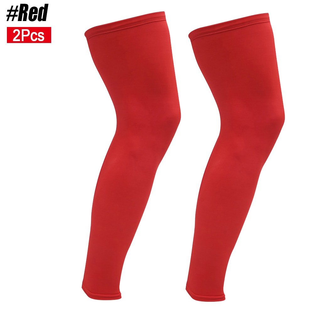 Sports Knee Sleeves UV Protection, Full Length Leg Compression Sleeves for Men and Women, Perfect for Running