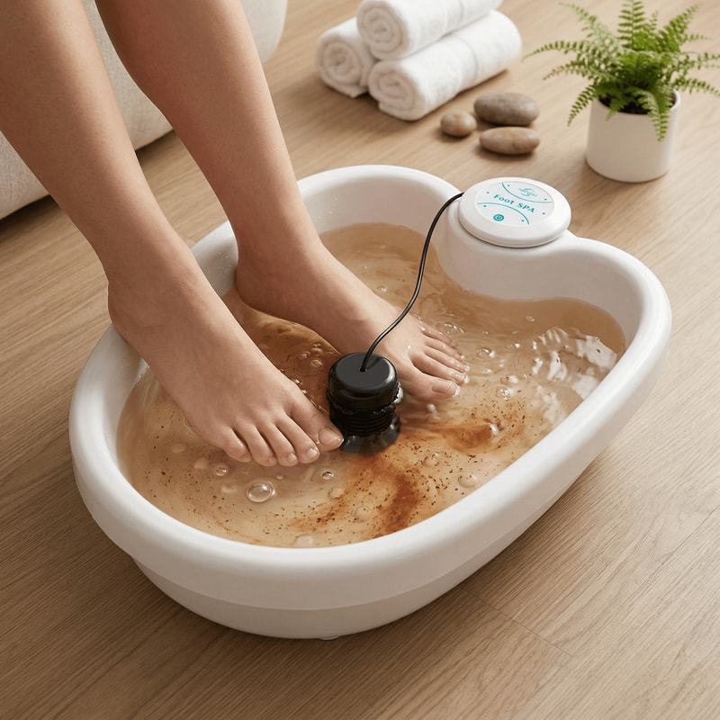 Massager With Basin Footspa Ion Detoxifier Detox Ionic Footbath Spa Promote Blood Circulation Clean 0