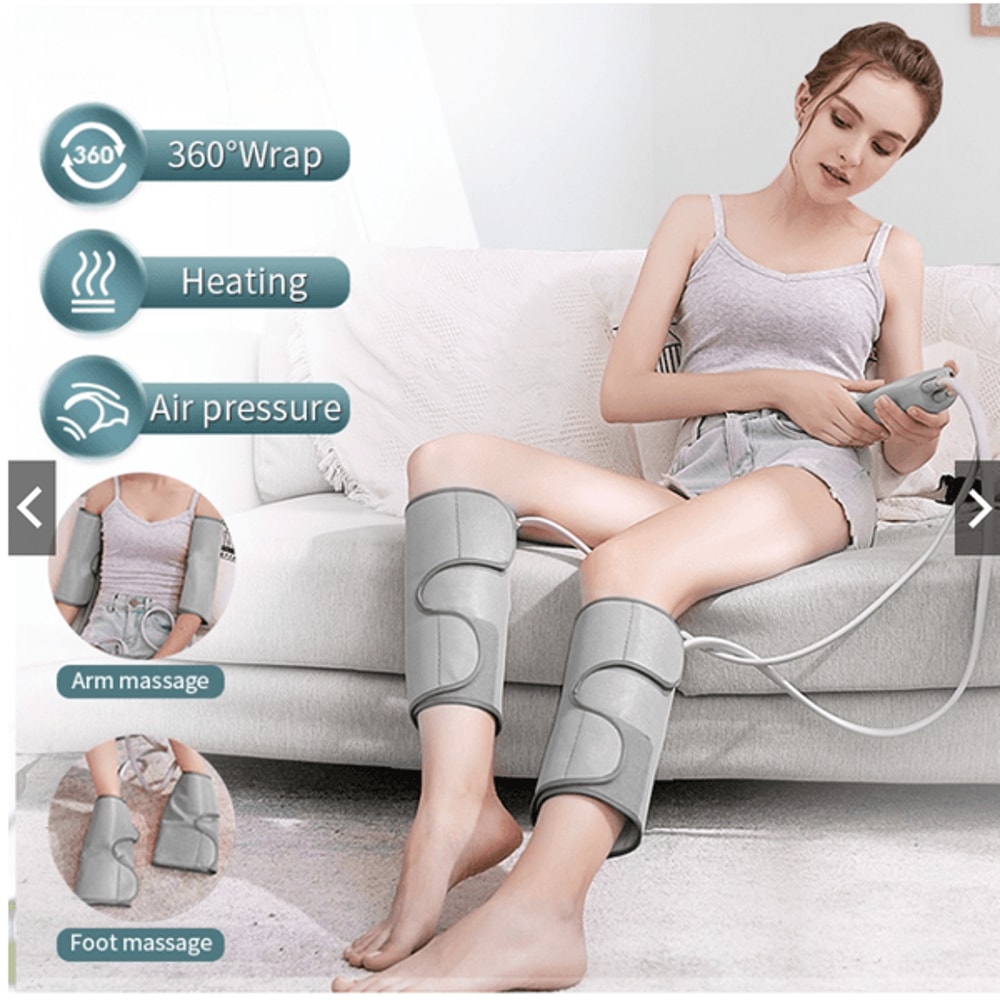 Air Compression Calf Massager With Handheld Controller Leg Massager For Circulation Pain Relief For 1