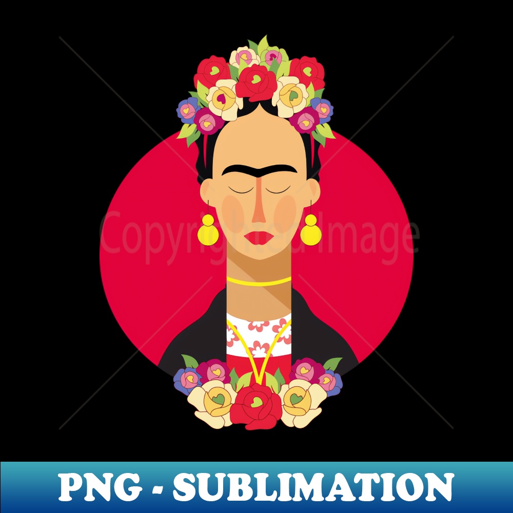 Frida - Creative Sublimation PNG Download - Perfect for Sublimation Art