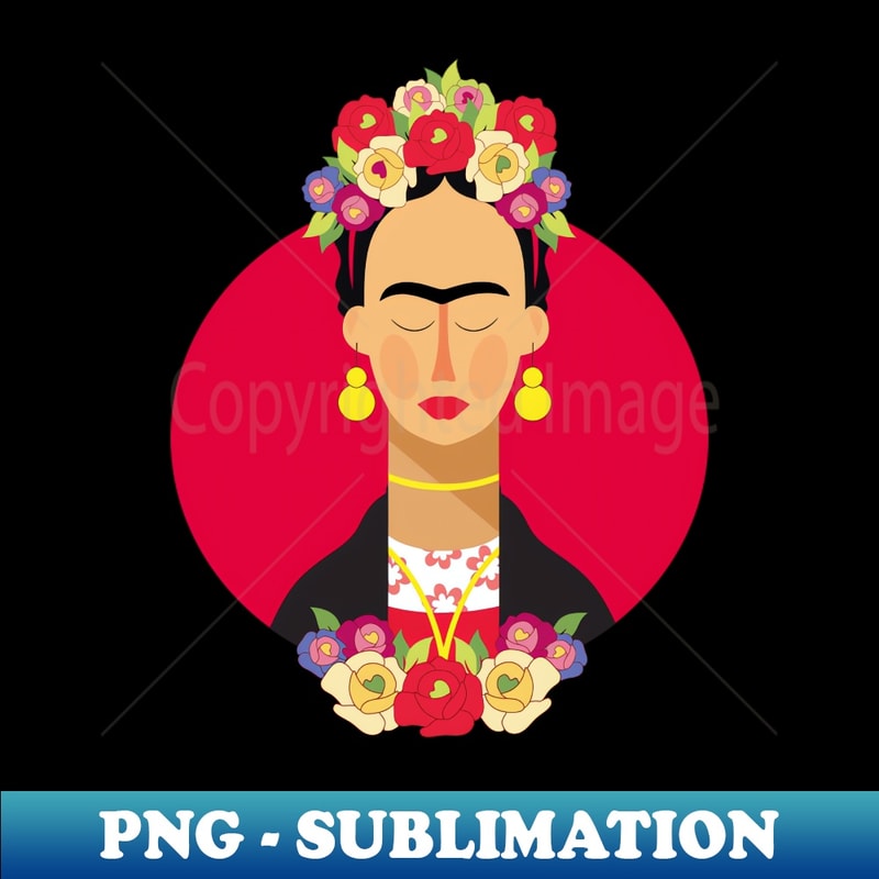 Frida - Creative Sublimation PNG Download - Perfect for Sublimation Art