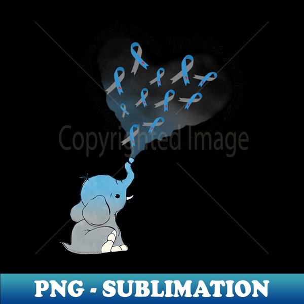 Elephant Someone I Love Needs A Cure T1D Diabetes Awareness - Stylish Sublimation Digital Download
