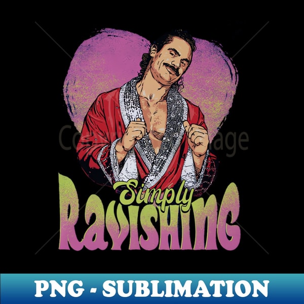 Rick Rude Meme Template Rick Rude Simply Ravishing Heart - Instant PNG Sublimation D | Inspire ...