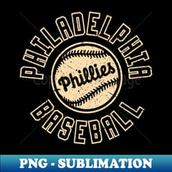 vintage philadelphia phillies baseball - vintage sublimation png download