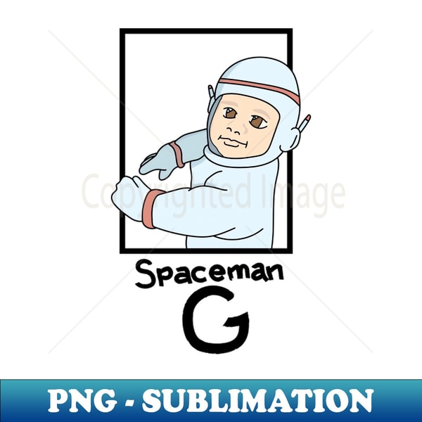 Spaceman G - Aesthetic Sublimation Digital File
