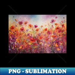 Rose Flower Art Landscape Design - Exclusive Sublimation Digital File - Vibrant and Eye-Catching Typography