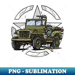 willys mb jeep world war 2 vehicle - png transparent sublimation design - perfect for creative projects
