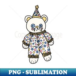 Cute Baby Bear Clown - PNG Sublimation Digital Download - Create with Confidence