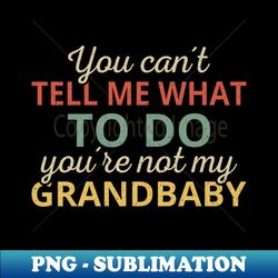 You Cant Tell Me What To Do Youre Not My Grandbaby I - Unique Sublimation PNG Download - Boost Your Success with this Inspirational PNG Download