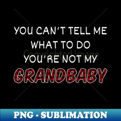 You Cant Tell Me What To Do Youre Not My Grandbaby II - Aesthetic Sublimation Digital File - Transform Your Sublimation Creations