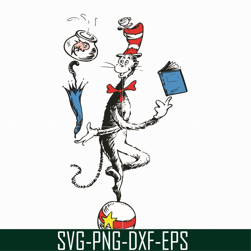 DR05012132-Cat In The Hat You Are The Best Quotes You svg, dr svg, png, dxf, eps file DR05012132.jpg