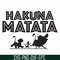 FN000157-Hakuna Matata svg, png, dxf, eps file FN000157.jpg